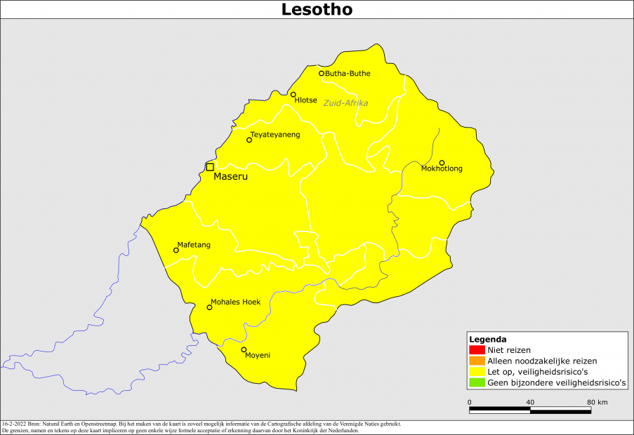 Reisadvies voor Lesotho