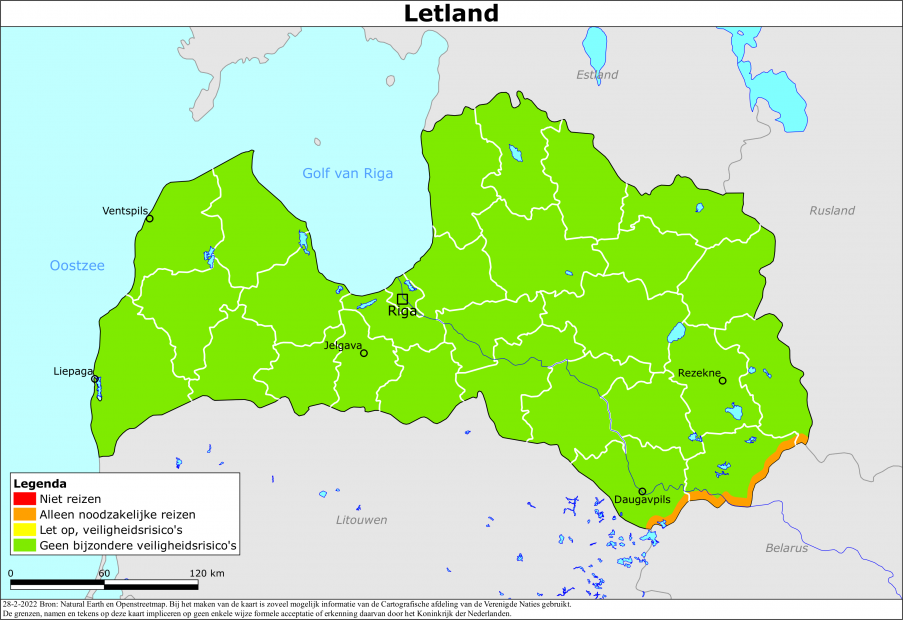 Reisadvies voor Letland