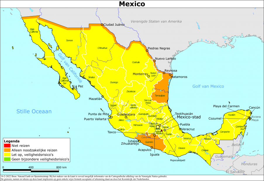 Reisadvies voor Mexico