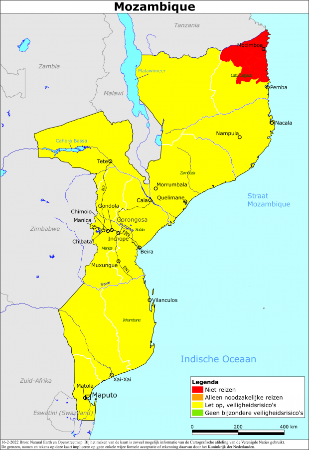Reisadvies voor Mozambique
