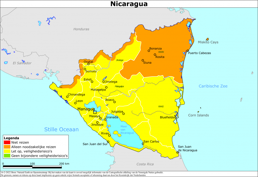 Reisadvies voor Nicaragua