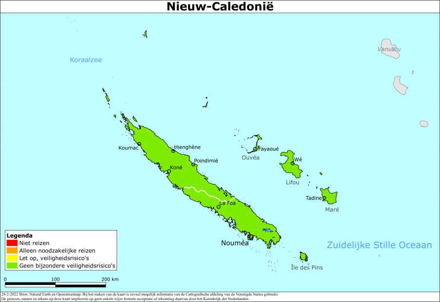 Reisadvies voor Nieuw-Caledonië
