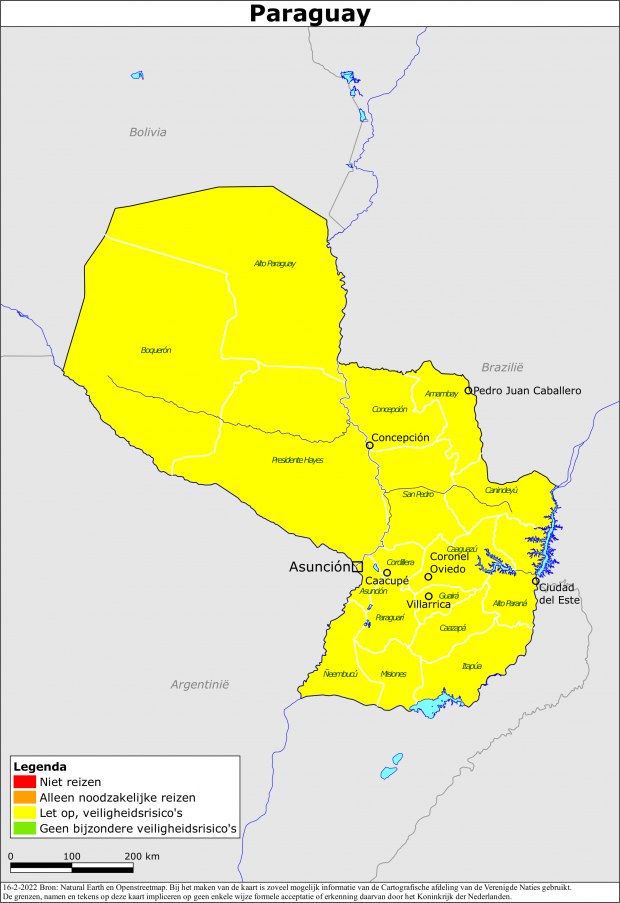 Reisadvies voor Paraguay