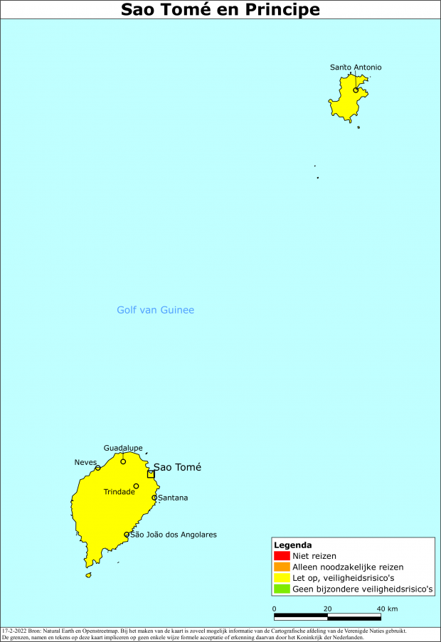Reisadvies voor Sao Tomé en Principe