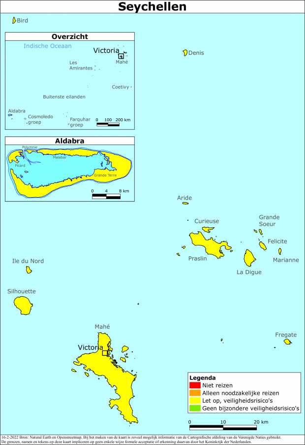 Reisadvies voor Seychellen