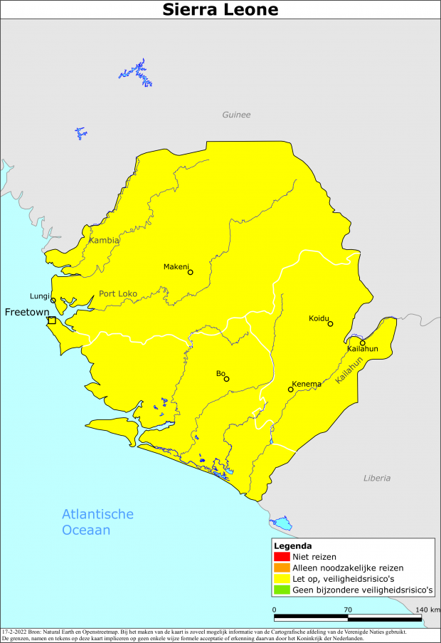 Reisadvies voor Sierra Leone