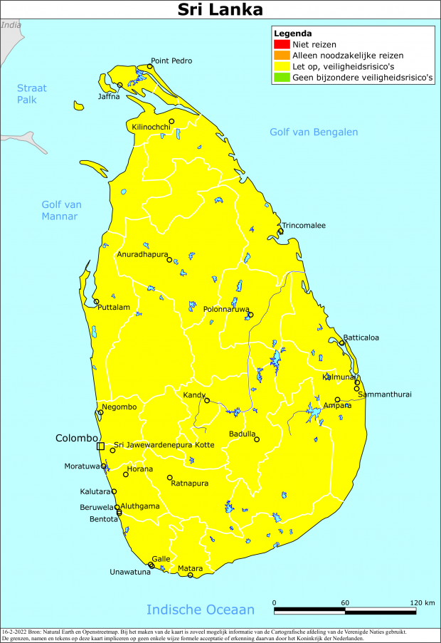 Reisadvies voor Sri Lanka