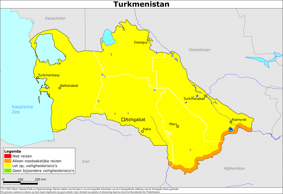 Reisadvies voor Turkmenistan
