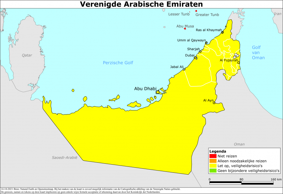 Reisadvies voor Verenigde Arabische Emiraten