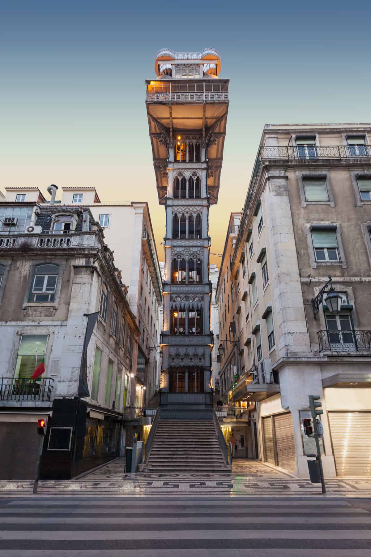Santa Justa lift in Lissabon, Portugal