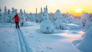 Fins Lapland temperaturen, klimaat en het weer per maand
