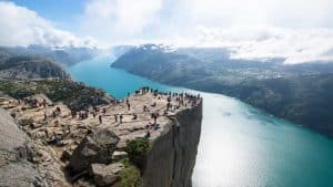 Preikestolen temperaturen, klimaat en het weer per maand
