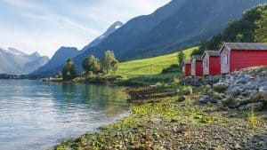 Nordfjorden temperaturen, klimaat en het weer per maand