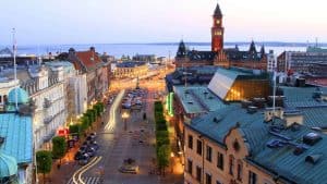 Helsingborg temperaturen, klimaat en het weer per maand