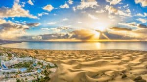 Weer en temperatuur in Dunas de Maspalomas in februari 2014